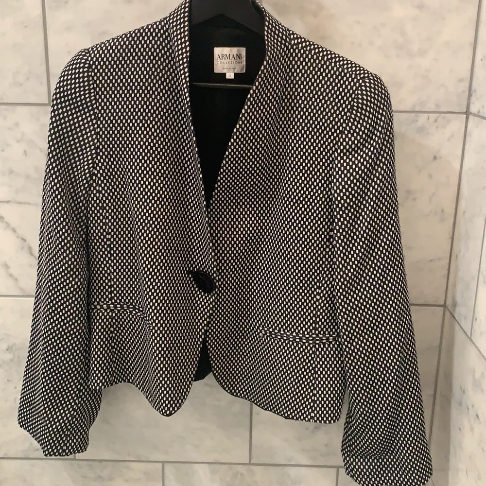Designer Armani jacket. Size 8- like new!